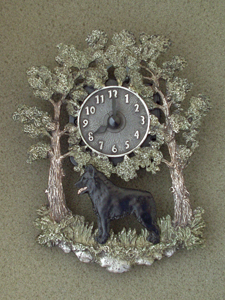 Schipperke - Wall Clock metal