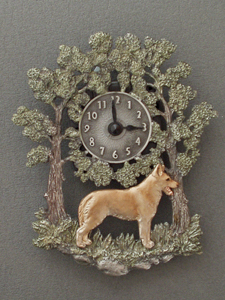 Saarloos Wolfhound - Wall Clock metal