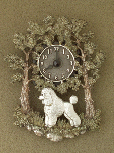 Poodle Baby - Wall Clock metal