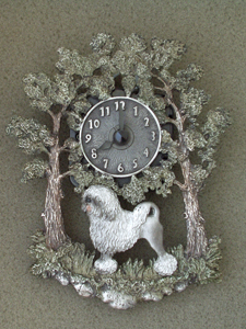 Lion Dog - Wall Clock metal