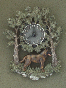 Holandský ovčák - Nástěnné hodiny kovové