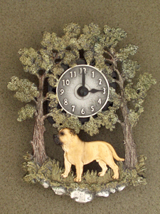 Malorská doga - Nástěnné hodiny kovové