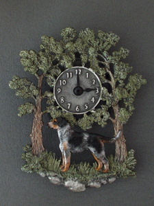 Bohemian Spotted Dog - Wall Clock metal