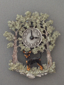 Pražský krysařík - Nástěnné hodiny kovové