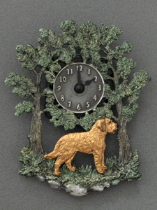 Styrian Coarse haired hound - Wall Clock metal