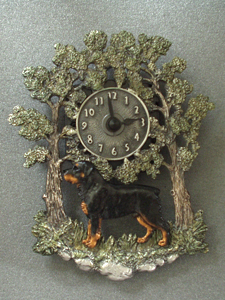 Rottweiler - Wall Clock metal