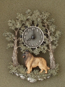 Belgický ovčák Tervueren - Nástěnné hodiny kovové