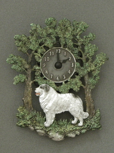 Pyrenejský horský pes - Nástěnné hodiny kovové