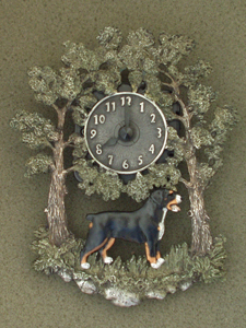 Entlebušský salašnický pes - Nástěnné hodiny kovové