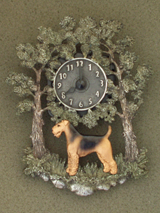 Airedale Terrier - Wall Clock metal