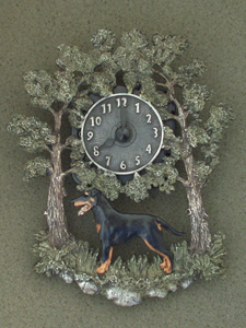 Manchester Terrier - Wall Clock metal