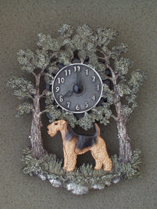 Welsh Terrier - Wall Clock metal