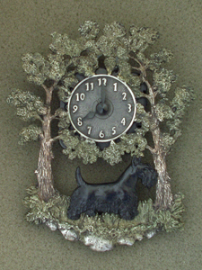Scotish Terrier - Wall Clock metal