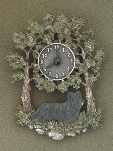Skye Terrier - Wall Clock metal