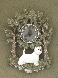 West Highland White Terrier - Wall Clock metal