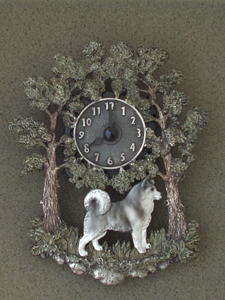 Alaskan Malamute - Wall Clock metal