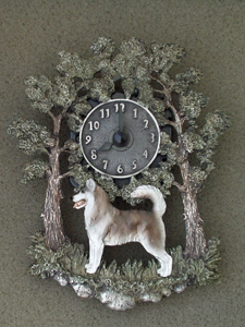 Siberian Husky - Wall Clock metal