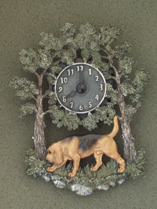 Bloodhound - Wall Clock metal