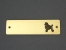 Brass Door Plate - Poodle Classic