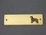 Brass Door Plate - Afghan Hound