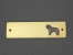 Brass Door Plate - Polish Lowland Sheepdog - PON