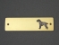 Brass Door Plate - German Wirehaired Pointer