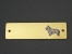Brass Door Plate - Swedish Vallhund