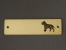 Brass Door Plate - American Staffordshire Terrier