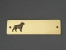 Brass Door Plate - Rottweiler
