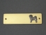Brass Door Plate - Tibetan Mastiff