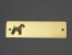 Brass Door Plate - Airedale Terrier