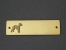 Brass Door Plate - Bedlington Terrier