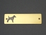 Brass Door Plate - Fox Terrier Smooth