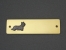 Brass Door Plate - Skye Terrier