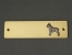 Brass Door Plate - Boston Terrier