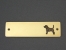 Brass Door Plate - Beagle
