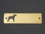 Brass Door Plate - German Shorthaired Pointer