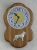 Wall Clock Rustical Figure - White Swiss Shepherd