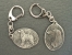 Double Motif Key Ring - Afghan Hound