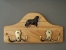 Bernský salašnický pes - Věšák na vodítka postava