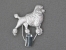 Number Card Clip - Poodle Classic