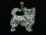 Pendant Figure Silver - Chihuahua Longhaired