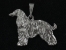 Pendant Figure Silver - Afghan Hound