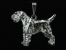 Pendant Figure Silver - Border Terrier