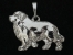 Novofundlandský pes - Přívěsek postava stříbro
