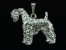 Pendant Figure Silver - Kerry Blue Terrier