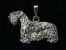 Pendant Figure Silver - Bohemian Terrier