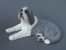 Sandstone Large Statue - Bearded Collie