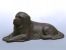 Socha pískovcová malá - Novofundlandský pes