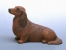 Sandstone Small Statue - Dachshund longhaired